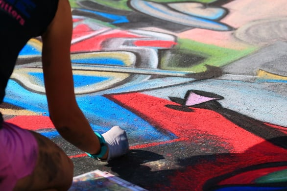 Sidewalk Art - Image credit: Shutterstock FapGraphicsandPhotography